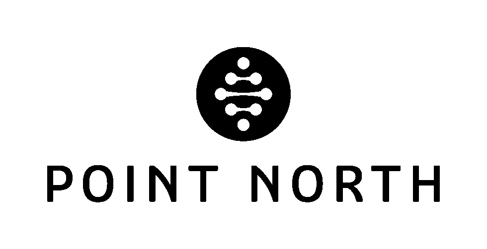 logo point north black