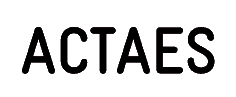 logo actaes black